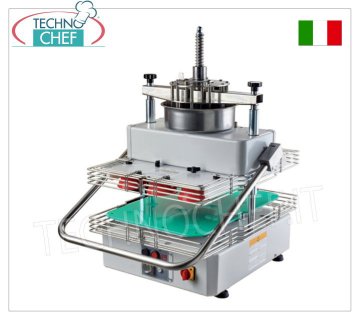 SpezzaArrotondatrice da banco per 14 Pagnotte Pizza da 150 a 200 gr, Semiautomatica Professionale Spezzatrice arrotondatrice semiautomatica per 14 Pagnotte Pizza da 150 a 200 grammi, V.230/1, kw 0,30, dimensioni mm 618x736x973h