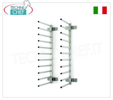 Portateglie Ripieghevole a Pioli da muro in acciaio inox,