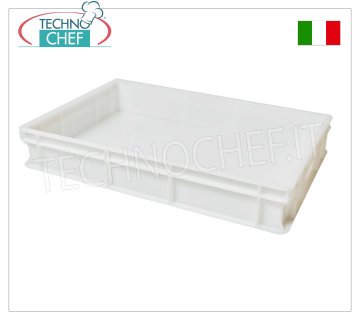 Cassetta pagnotte-impasti pizza da cm 60x40x10h, colore Bianco