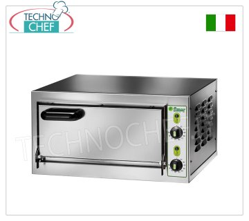 FIMAR - Forno  Pizza elettrico per 1 Pizza, camera da cm 40,4x40,5 -alta cm 11, PORTA CIECA, Comandi Meccanici,  mod. MICRO1C