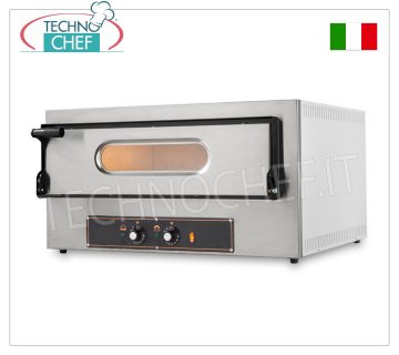 FORNO  ELETTRICO per 2 Pizze, 1 CAMERA  da cm  61 x 52, comandi meccanici, versione Compatta