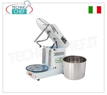 FAMAG - Grilletta, Impastatrice a Spirale da 10 Kg, Testa Sollevabile, 10 VELOCITA', mod. IM10S/230/10V HH (ALTE IDRATAZIONI) Impastatrice a spirale Grilletta da 10 Kg,  Professionale  con testa sollevabile e vasca estraibile da 13,5 Kg, 10 VELOCITA', per IMPASTI ALTE IDRATAZIONI, V 230/1, kW 0,4, Peso 36 Kg, dim.mm.530x300x430h