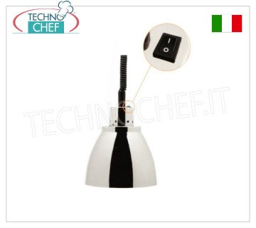 TECHNOCHEF - Lampada riscaldante ad infrarossi in alluminio, Mod.NA25