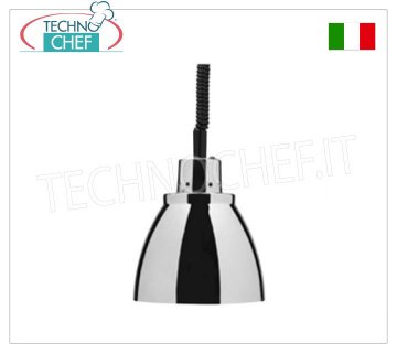 TECHNOCHEF - Lampada Riscaldante ad Infrarossi in Rame Cromato, Mod.NC25