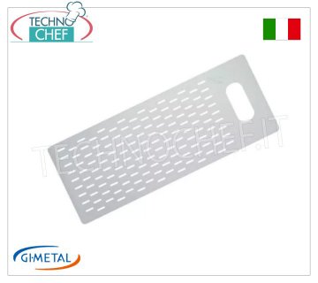 Gi-Metal - Asse forata in allumino per pizza al metro, Linea Azzurra, dim.cm 30x70