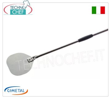 Gi.Metal - Palettino pizza in acciaio inox, Linea Alice, lunghezza manico cm 150