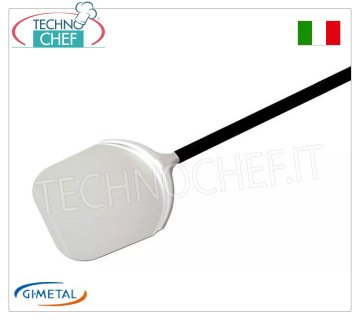 Gi.Metal - Pala pizza rettangolare in alluminio, Linea Alice, lunghezza manico cm 60
