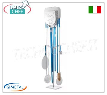 Gi-Metal - Porta pala, palettino e spazzola con base in marmo, 10 posti - mod.AC-PPFD