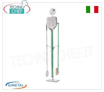 Gi-Metal - Porta pala, palettino e spazzola Gluten Free, con base in marmo, 6 posti - mod.AC-PPFGF