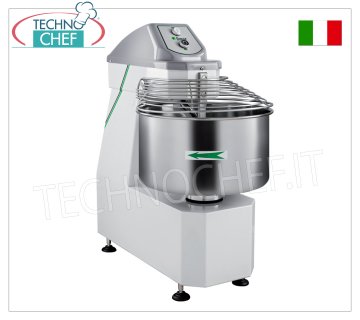 Fimar - IMPASTATRICE a SPIRALE  con Testa Sollevabile, Vasca ESTRAIBILE  da  50 Kg (vasca da lt.62), dim.mm.927x520x1074h