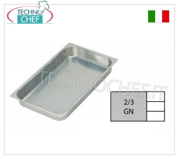Teglie Gastronorm 2/3 in alluminio, dim.mm.353x320