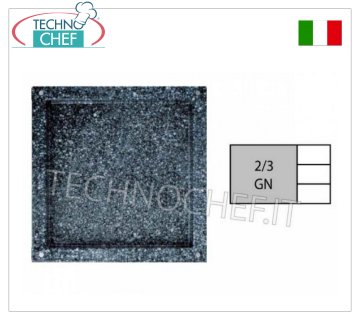 Teglia stampata GN 2/3, in acciaio inox smaltato, dim.mm.353x325