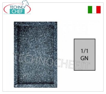Teglia piegata GN 1/1, in acciaio inox smaltato, dim.mm.530x325