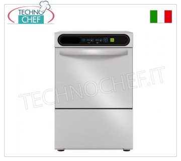 TECHNOCHEF - Lavastoviglie Professionale, cesto quadrato 50x50 cm, comandi elettronici