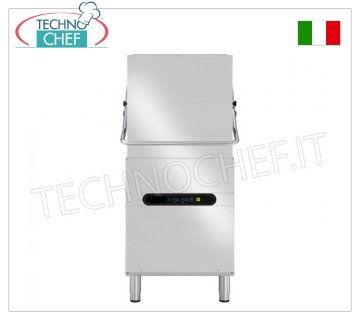TECHNOCHEF - Lavastoviglie cappotta, comandi digitali, max 60 cesti/ora