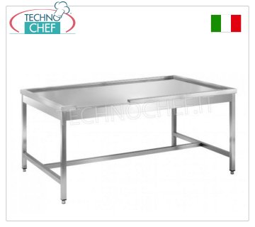 Tavolo sbarazzo e movimentazione cesti lavastoviglie cappotta