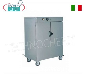 FORCAR - Carrelli scaldapiatti con 2 porte, Temp. da +30° a + 90° C.