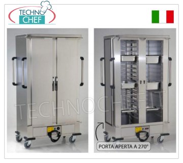 Mantenitore di temperatura, Carrello CALDO Ventilato per 36 teglie mm 600x400