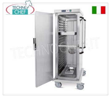 Technochef - CARRELLO CALDO VENTILATO di Mantenimento in Temperatura 20 TEGLIE GN 2/1, Mod.3421-20GS