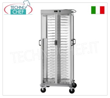 Carrello portapiatti caldi, capacità 88 piatti con diametro da 25 a 310 cm, mod. CA1440ACG