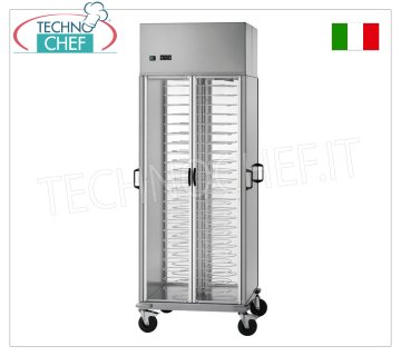 Carrelli  portapiatti  refrigerati, capacità 88 piatti, passo 60 mm