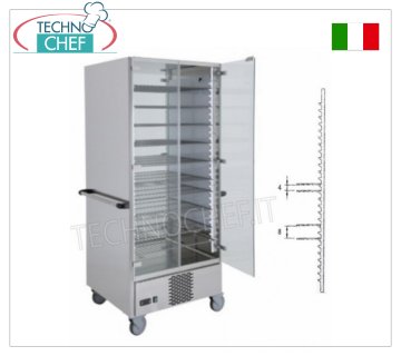 Carrello portapiatti refrigerato per 90 piatti con 15 Griglie da 650x650 mm