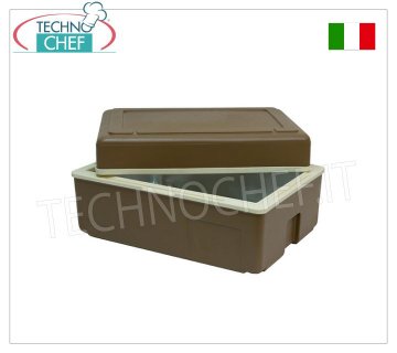Contenitore isotermico RISCALDABILE  a SECCO per MANTENIMENTO alimenti, con COPERCHIO RIALZATO - Mod.FLORIDA/C