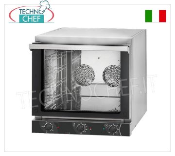 TECNODOM - Forno Convezione Elettrico per 4 Teglie mm 435x350, + GRILL, dim.mm.589x660x580h