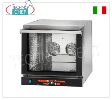 TECNODOM - Forno Convezione Elettrico per 4 Teglie/Griglie da mm 435x350,  dim.mm.589x660x580h