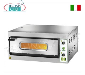 FIMAR - Forno pizza elettrico, per 6 pizze Grandi, 1 camera da cm 72x108, comandi meccanici, Senza PIROMETRO, mod. FYL6