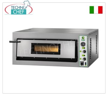FIMAR - Forno pizza elettrico, per 6 pizze Grandi, 1 camera cm 72x108, comandi meccanici, Monofase V. 230, mod. FML6