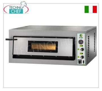 FIMAR - Forno pizza elettrico, per 6 Pizze Grandi, 1 camera TRASVERSALE, comandi meccanici, mod. FMLW6