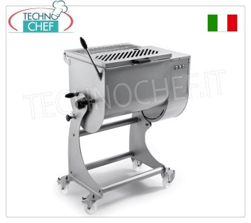 SIRMAN - Impastatrice carne inox, capacita Vasca da 50 Kg, pale inox rimovibili, mod.50XPBA