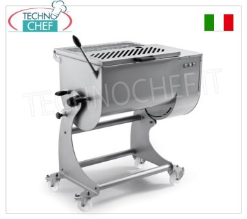 SIRMAN - Impastatrice carne inox, capacità Vasca da 120 Kg, pale inox rimovibili, mod.120XPBA