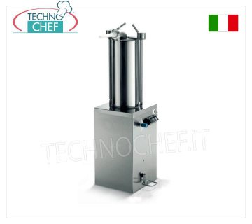 INSACCATRICE per SALUMI IDRAULICA VERTICALE in ACCIAIO INOX, CAPACITA' lt.15