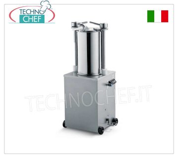 INSACCATRICE per SALUMI IDRAULICA VERTICALE in ACCIAIO INOX, Capacità lt.25
