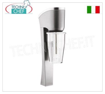 TECHNOCHEF - Frullino Professionale a Parete con Bicchiere in Policarbonato, Mod.MP98T