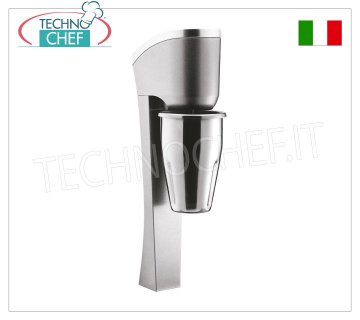 TECHNOCHEF - Frullino Professionale a Parete con Bicchiere Inox, Mod.MP98