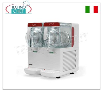 Macchina per Granite, Sorbetti, Creme Fredde, 2 serbatoi da lt. 2,8 - LINEA ICON