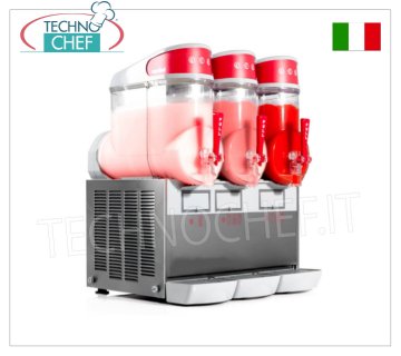 Granitore, Sorbettiera e Creme Fredde con 3 serbatoi da lt.10, Mod.MT3