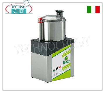 FIMAR - Technochef, Cutter Inox Professionale con vasca da lt.5, Mod.CL5