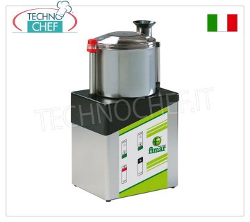 FIMAR - Technochef, Cutter Inox Professionale da lt.8, 2 Velocità, Mod.CL8V2