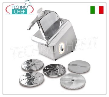 Tagliaverdure Professionale Elettrico da tavolo + Kit dischi DF2-DTV-DT09-DQ04-DT07,Linea TITANIUM