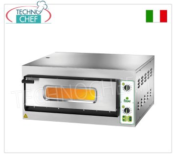 FIMAR - Forno pizza elettrico, per 6 Pizze, 1 camera cm 66x99,5 - comandi meccanici, Senza PIROMETRO, mod. FES6