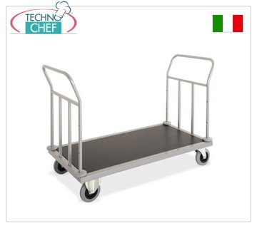 Technochef - CARRELLO PORTABAGAGLI / VALIGIE con Sponde su 2 Lati, art. 1894-1