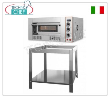 Forno pizza gas per 4 Pizze, camera da cm 62x62, Comandi MECCANICI,