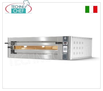 CUPPONE - Forno Pizza Elettrico Modulare, camera per 6 pizze con piano in refrattario
