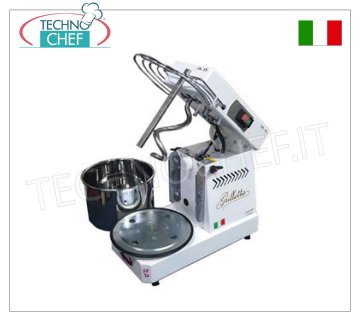 Famag GRILLETTA - Impastatrice a Spirale da 5 Kg ( Vasca lt 8 ), dim.mm 450x250x350h