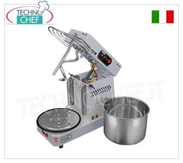 Famag Grilletta - Impastatrice Spirale Alta Idratazione da 5 Kg (vasca da lt.8), 10 Velocità, dim.mm.475x260x390h