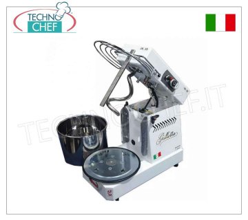 Famag GRILLETTA - Impastatrice Spirale da 6 Kg (vasca da lt.11), 10 VELOCITA', dim.mm.510x290x390h